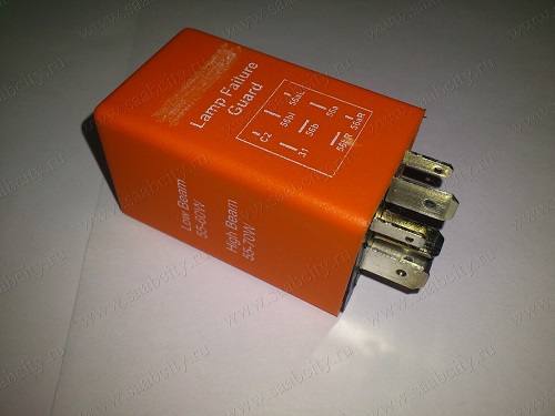 Реле ламп-контроль (малое- оранжевое) SAAB 9-5 ,  9000 92-98гг.; SAAB 900 94-98гг. (SKANDIX-Германия)