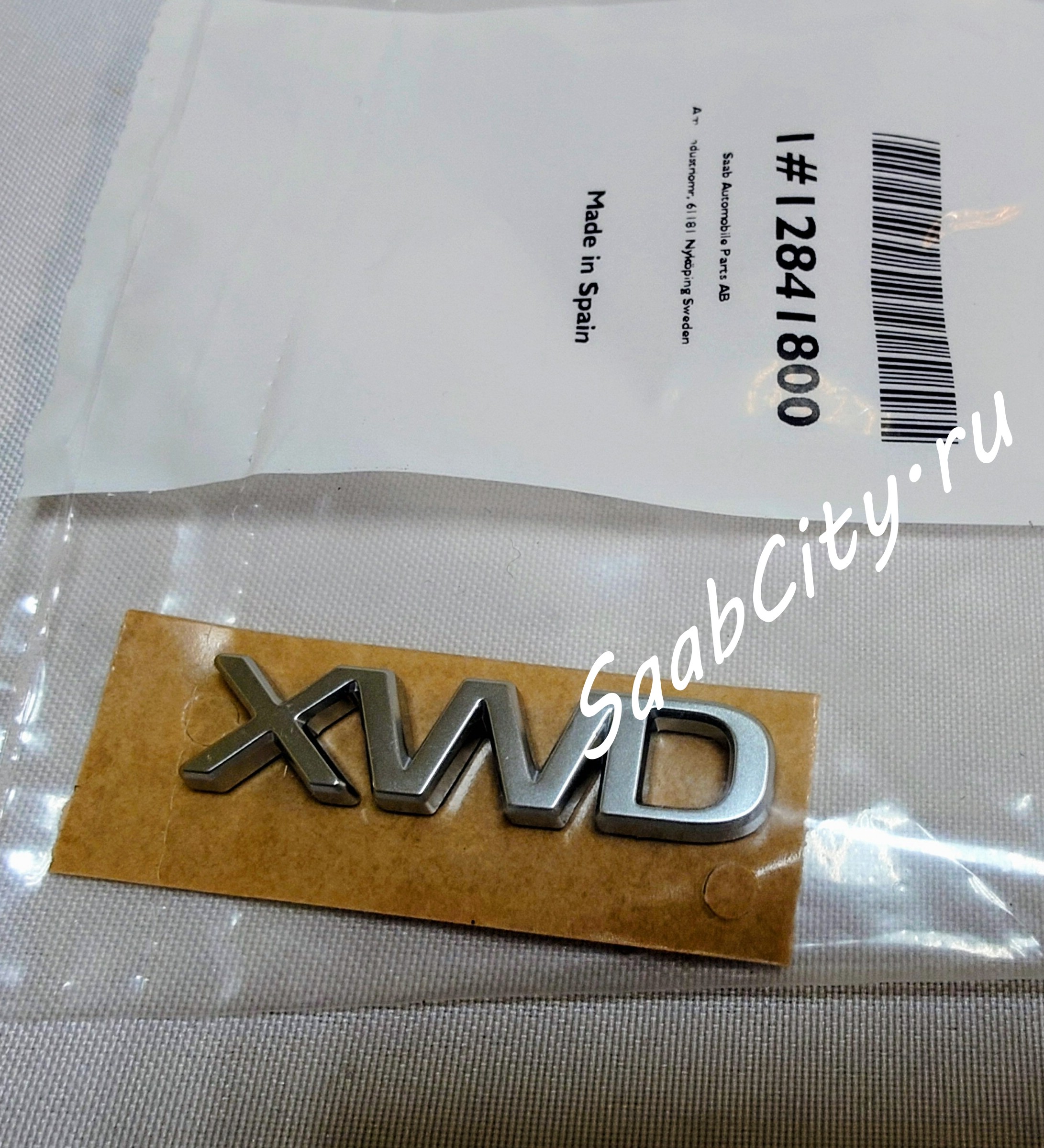 Эмблема крышки багажника "XWD"  SAAB 9-5 NEW; SAAB 9-3 SS
