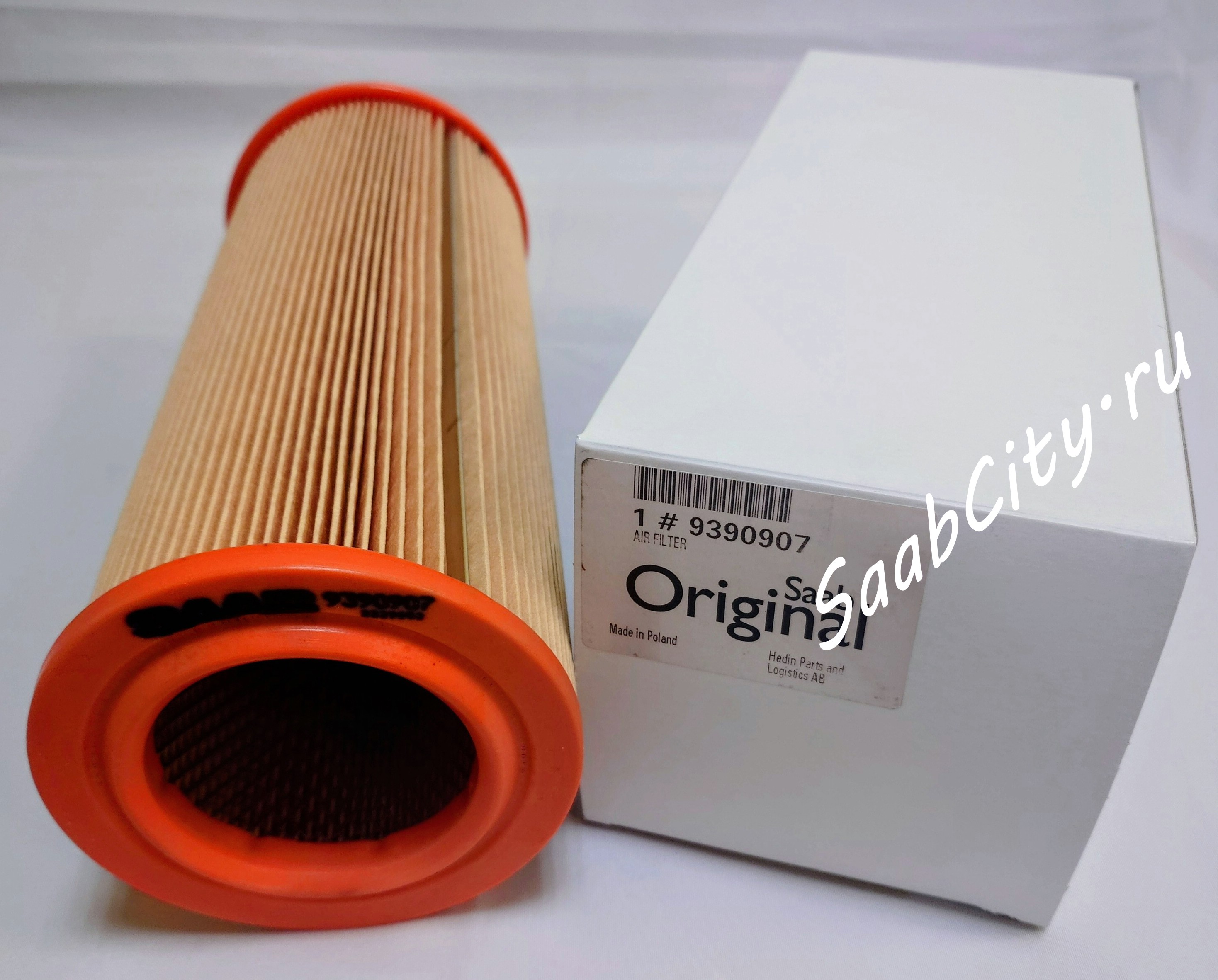 Фильтр воздушный SAAB 9000i все с 89>>; Turbo (мех.КПП 88>>, авт.КПП все с 85>>)  ОРИГИНАЛ